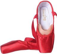 🩰 enhance your ballet experience with daydance ballet pointe ribbon silicone girls' shoes: comfortable and stylish flats! logo