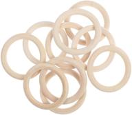 20mm natural wood rings: unfinished handmade craft wood ring pendant connectors for jewelry making (300 pieces) logo