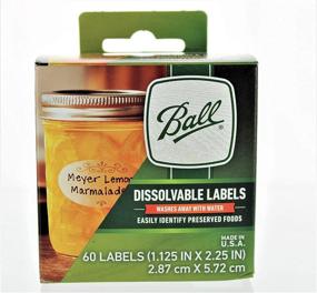 img 3 attached to 🏷️ Durable Ball Dissolvable Canning Labels, 60 Count (Pack of 2) - Convenient and Efficient Canning Labels for Jars