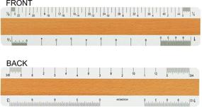 img 2 attached to Woodrow Architectural Bevel Wood Ruler: Precision Measuring Tool for Architects and Designers