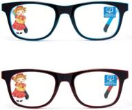 blue light blocking glasses for kids(boys/girls) 2 pack logo