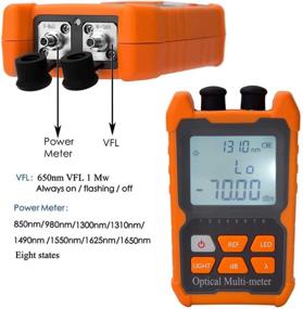 img 1 attached to 🔌 D YEDEMC Fiber Optic Cable Tester: Portable Power Meter, Visual Fault Locator & Universal Interface (OPM&VFL)