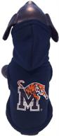 memphis tigers fleece hooded jacket logo