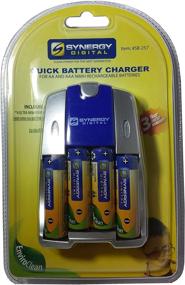 img 4 attached to 🔌 Efficient NiMH Quick Battery Charger with 4-pack of 2800mAh Rechargeable AA Ni-MH Batteries - 110/220V