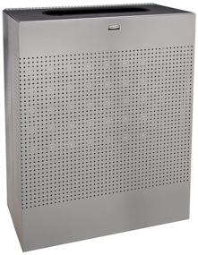 img 2 attached to Rubbermaid SR18E Steel Silhouette Large Waste Receptacle - 40 Gallon Capacity