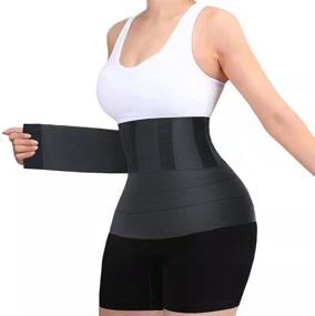 img 4 attached to 🌟 Ultimate Waist Wraps: Body Shapewear for Plus Size Women - Postpartum Tummy Repair Included