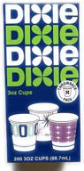 🚽 dixie disposable bathroom cups, 3 oz, pack of 200, assorted designs logo