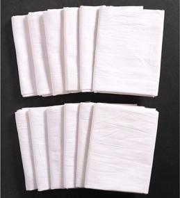 img 1 attached to 🍞 KAF Home Set of 12 White Wrinkled Flour Sack Kitchen/Chef Towels: Absorbent, Extra Soft 100% Cotton (28 x 28-Inches)