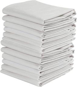 img 4 attached to 🍞 KAF Home Set of 12 White Wrinkled Flour Sack Kitchen/Chef Towels: Absorbent, Extra Soft 100% Cotton (28 x 28-Inches)