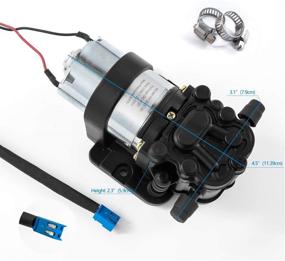 img 3 attached to 💧 HuiYu HY-D23130 Self Priming Diaphragm Pump: 12V DC, 1.2 LPM, 30 PSI - Ideal for Water Dispensers, Coolers, and Electric Appliances