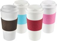 🍵 copco acadia reusable to go mug, 16-ounce capacity 4-pack in assorted colors логотип