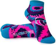 volleyball athletic ankle socks tie dye logo