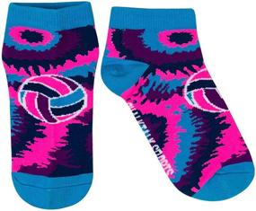 img 3 attached to Volleyball Athletic Ankle Socks Tie Dye