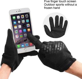 img 1 attached to Kutook Full Finger EVA Padded Gloves: Touch Screen, Multipurpose MTB Cycling, Climbing, Hiking, Shooting, Fishing, Working - Outdoor Essential