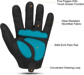 img 2 attached to Kutook Full Finger EVA Padded Gloves: Touch Screen, Multipurpose MTB Cycling, Climbing, Hiking, Shooting, Fishing, Working - Outdoor Essential