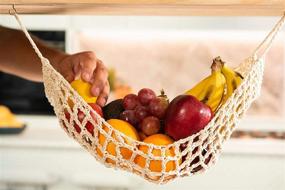 img 3 attached to 🍏 Hanging Fruit Hammock Under Cabinet: Maximize Kitchen Space with Macrame Fruit Hammock and Hooks