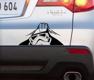 sticker peeking stormtrooper funny decal logo
