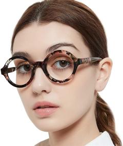 img 3 attached to 👓 MARE AZZURO Round Reading Glasses Women Stylish Readers +0.1 to +3.5 Diopters