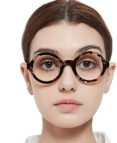 img 2 attached to 👓 MARE AZZURO Round Reading Glasses Women Stylish Readers +0.1 to +3.5 Diopters
