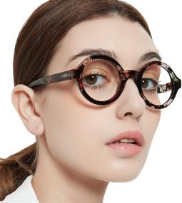 img 4 attached to 👓 MARE AZZURO Round Reading Glasses Women Stylish Readers +0.1 to +3.5 Diopters