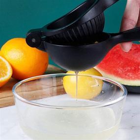 img 3 attached to Citrus Juicer, TOKANI Orange Juicer - Premium Zinc Alloy, Strong & Durable Lime Squeezer - Stainless Steel for Kitchen, Bar, Restaurant Use (Black)