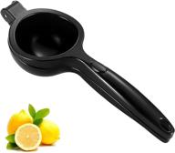 citrus juicer, tokani orange juicer - premium zinc alloy, strong & durable lime squeezer - stainless steel for kitchen, bar, restaurant use (black) logo