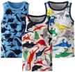 winzik sleeveless undershirt 3 dinosaur dinosaur boys' clothing for underwear logo