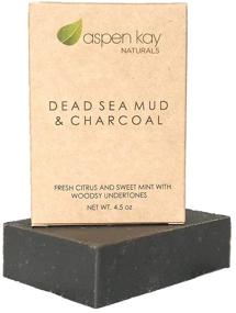 img 4 attached to 🧼 Organic Dead Sea Mud Soap Bar - Natural, Activated Charcoal & Therapeutic Essential Oils - Face & Body - Men, Women, Teens - Chemical-Free, 4.5 oz