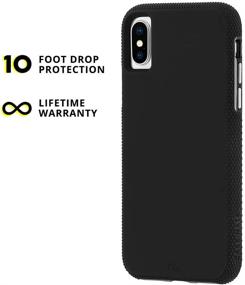 img 1 attached to 📱 Case-Mate Tough Grip iPhone XS/X Grip Case - 5.8 inch - Black/Black
