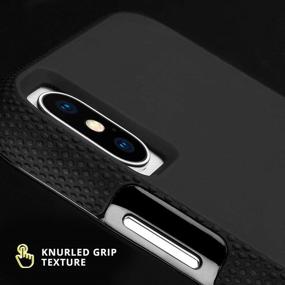 img 3 attached to 📱 Чехол Case-Mate Tough Grip для iPhone XS/X Grip - 5,8 дюймов - Черный/Черный