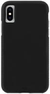 📱 case-mate tough grip iphone xs/x grip case - 5.8 inch - black/black logo