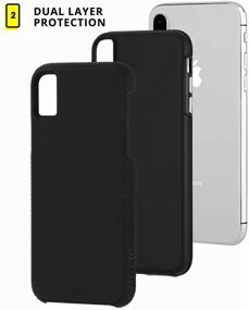 img 2 attached to 📱 Case-Mate Tough Grip iPhone XS/X Grip Case - 5.8 inch - Black/Black