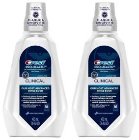 img 1 attached to 🌿 Crest Pro-Health Clinical CPC Oral Rinse: Deep Clean Mint, Pack of 2 - Effective Antigingivitis & Antiplaque Solution