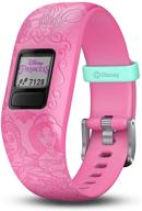 👸 garmin vivofit jr. 2 - kids fitness tracker with 1-year battery life, adjustable band, disney princess design in pink logo