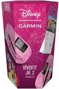 img 1 attached to 👸 Garmin vivofit jr. 2 - Kids Fitness Tracker with 1-Year Battery Life, Adjustable Band, Disney Princess Design in Pink