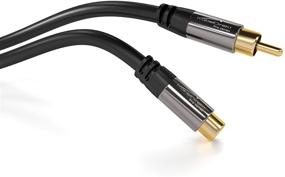 img 1 attached to 🔌 KabelDirekt – 6ft RCA Extension Cable, Cord (1 Female to 1 Male, Subwoofer, Mono, Audio Video Cable, Digital & Analogue, Double Shielded, Pro Series)