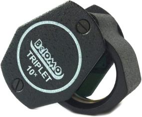 img 4 attached to BelOMO 10x Triplet Jewelers Loupe Magnifier 21mm (.85-inch): Optical Glass with Anti-Reflection Coating for Bright, Clear, and Color Correct View. Foldable Loupe for Gemstone, Jewelry, Coin, and Trichome Inspection