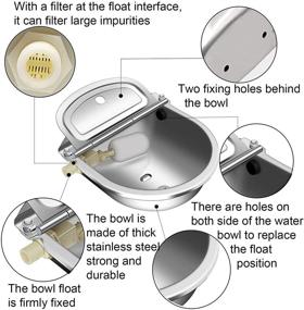 img 3 attached to Автоматическая питьевая поилка для животных из нержавеющей стали