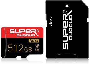 img 4 attached to 512 ГБ Micro SD карта высокой скорости с адаптером SD - идеально подходит для телефонов, камер, игровых приставок, видеорегистраторов и дронов