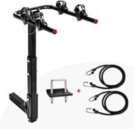aa products 2 bike rack: foldable platform hitch mount 🚲 rack for cars, trucks, suv's, and minivans - fits 2'' hitch receiver logo