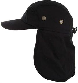 img 1 attached to DealStock Fishing Cap: Ultimate Outdoor Sun Protection with Ear and Neck Flap Cover
