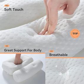 img 1 attached to 🛀 Docilaso Bathtub Pillow, 4D Air Mesh Bath Pillows for Neck and Back Support in Tub, Hot Tub, Jacuzzi, and Home Spa