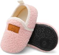 👧 xihalook kids' cozy slippers with microfleece lining | cute & non-slip toddler boys girls house shoes | indoor fuzzy warm shoes for children logo