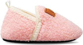 img 1 attached to 👧 XIHALOOK Kids' Cozy Slippers with Microfleece Lining | Cute & Non-slip Toddler Boys Girls House Shoes | Indoor Fuzzy Warm Shoes for Children