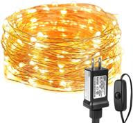 🔌 33ft 100 led waterproof copper wire string lights - indoor/outdoor fairy lights for bedroom, patio, garden, party, wedding, christmas, more logo