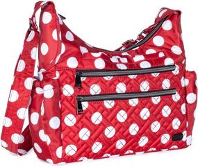 img 3 attached to 🌸 Lug Camper Floral Crossbody Women's Handbag & Wallet Set