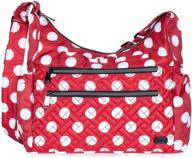 🌸 lug camper floral crossbody women's handbag & wallet set logo