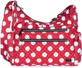 img 4 attached to 🌸 Lug Camper Floral Crossbody Women's Handbag & Wallet Set