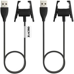 img 4 attached to 🔌 Zacro Fitbit Charge 2 Charger - 2Pcs Replacement USB Charging Cable with Cable Cradle Dock Adapter (1.6 feet)