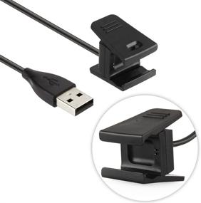 img 1 attached to 🔌 Zacro Fitbit Charge 2 Charger - 2Pcs Replacement USB Charging Cable with Cable Cradle Dock Adapter (1.6 feet)